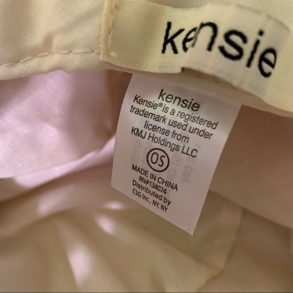 kensie NWT Sherpa Style Hat w/2.5” Brim Pale/Lt. Pink Elastic OS - Picture 7 of 10